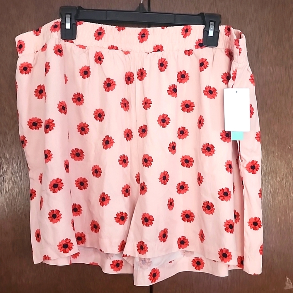 Abound Pink Daisy Dots Shorts